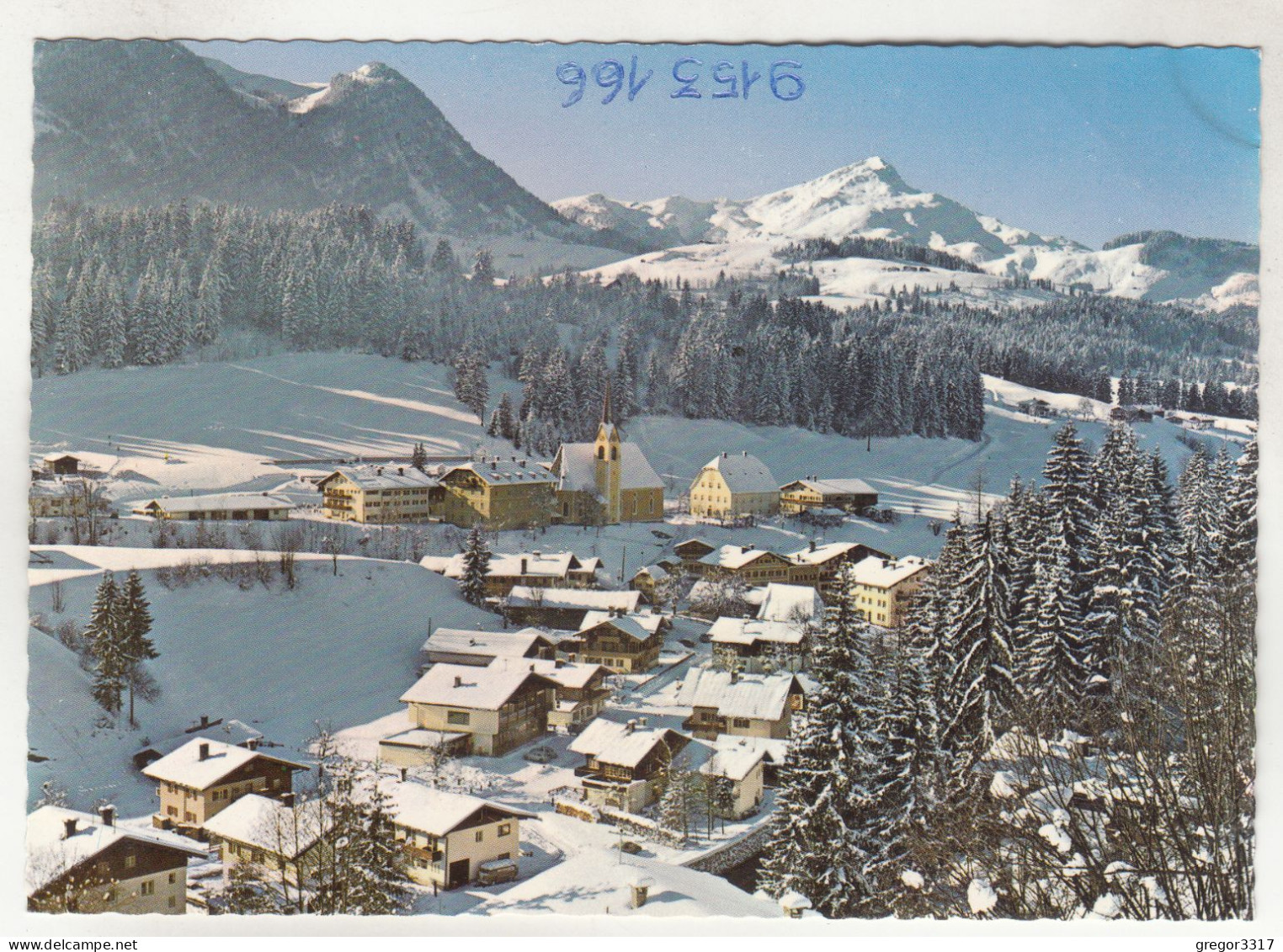 D4633) FIEBERBRUNN Wintersportplatz In Tirol - Verschneite Häuser Gegen Kitzbüheler Horn - Fieberbrunn