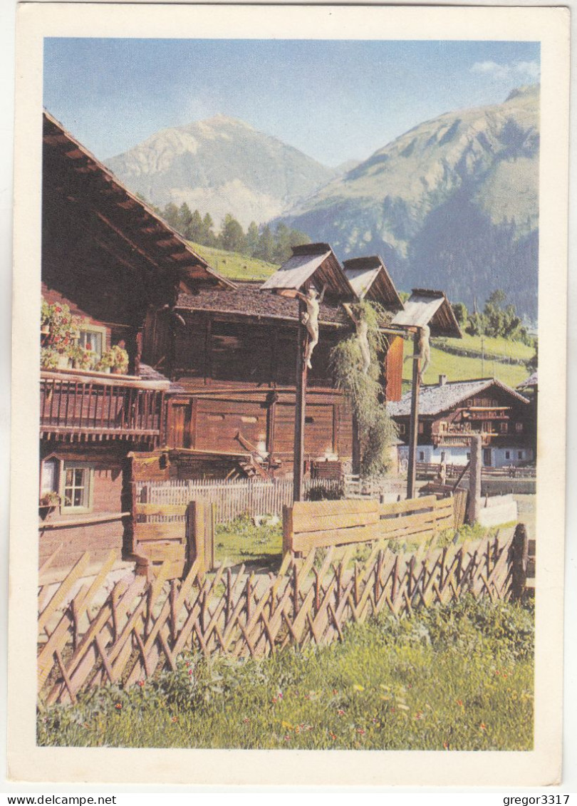 D4655) KALS In Osttirol - SOS Kinderdorfverlag - Häuser U. Kreuzgruppe Mit Holzzaun - Kals