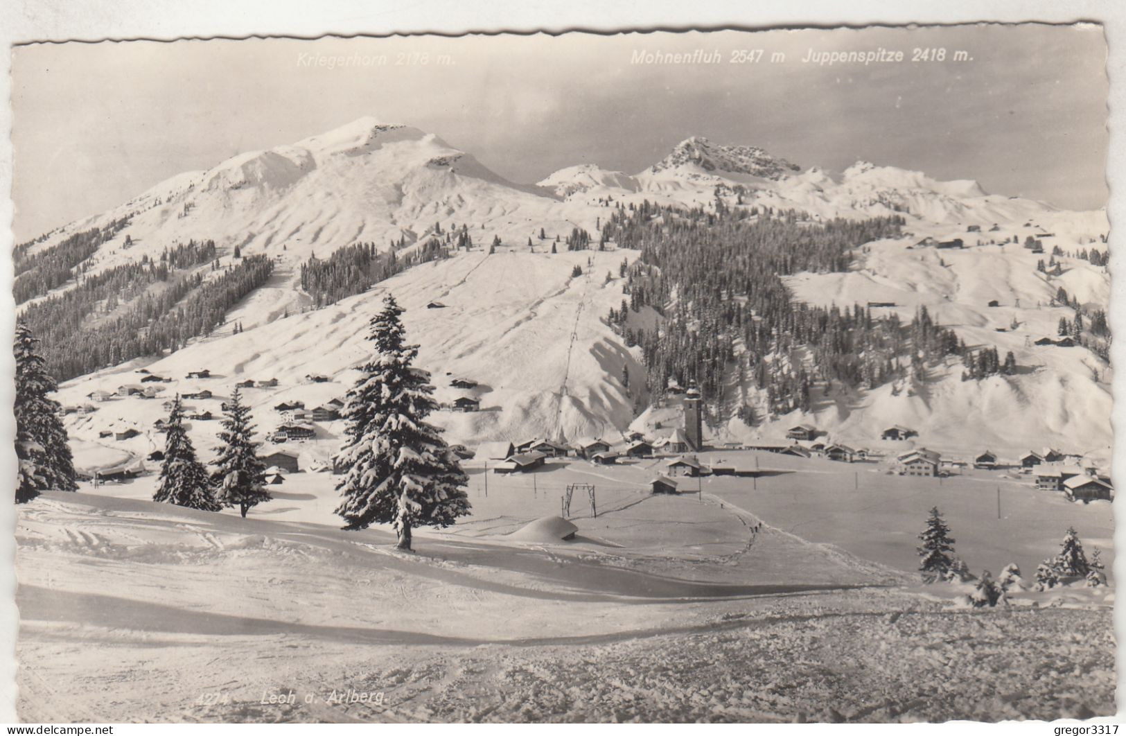 D4667) LECH Am ARLBERG - Mohnenfluh U. Juppenspitze ALT !! - Lech