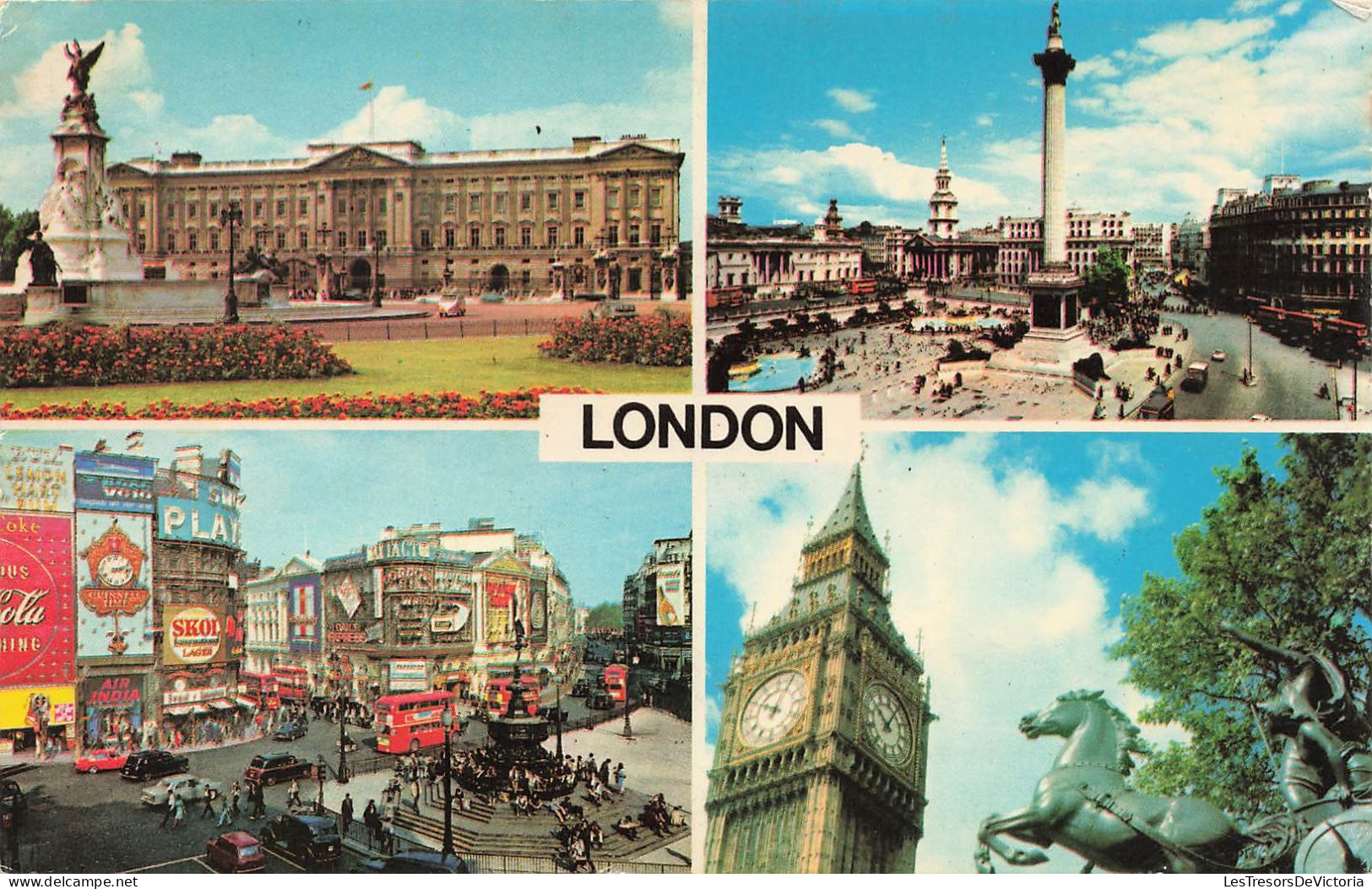 ROYAUME UNI - London - Big Ben - Buckingham Palace - Piccadilly Circus - Trafalgar Square - Carte Postale - Buckingham Palace