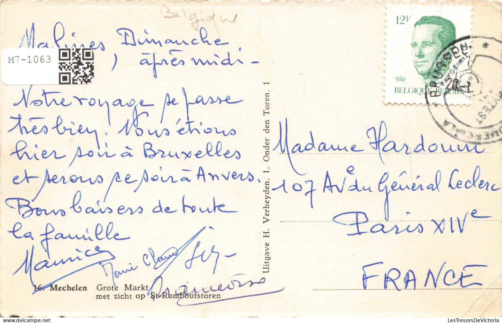 BELGIQUE - Bruxelles - Piet Rackwitsz - Stadsgezicht - Animé - Carte Postale Ancienne - Bauwerke, Gebäude