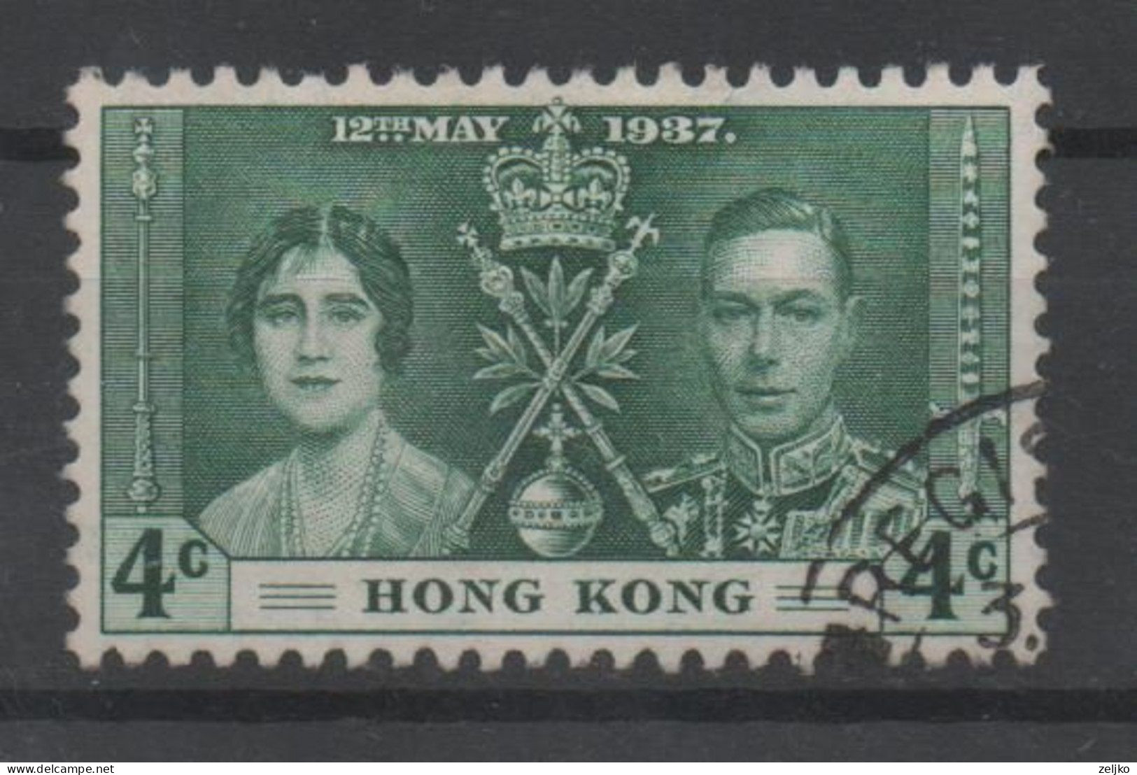Hong Kong, Used, 1937, Michel 136 - Usados
