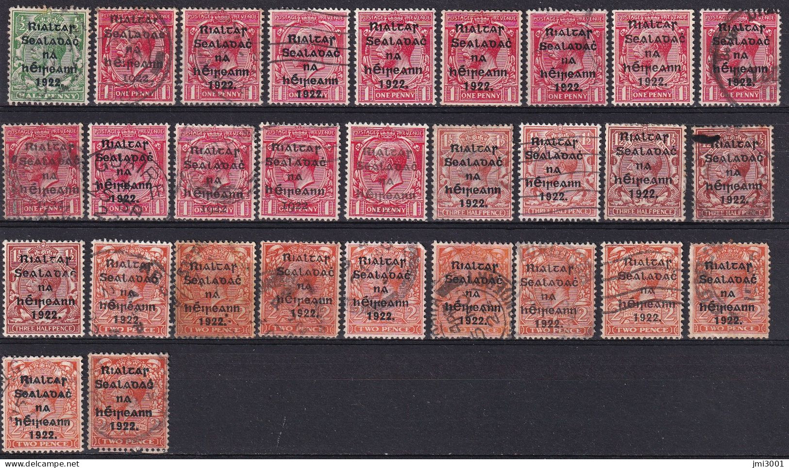 Irlande 1922  Lot   ° - Used Stamps