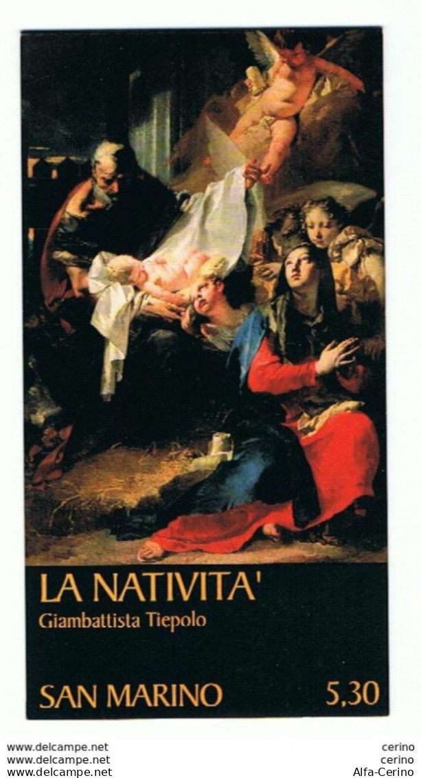 SAN  MARINO:  2006  NATALE  -  LIBRETTO  S. CPL. 5  VAL. N. -  SASS. 9 - Postzegelboekjes