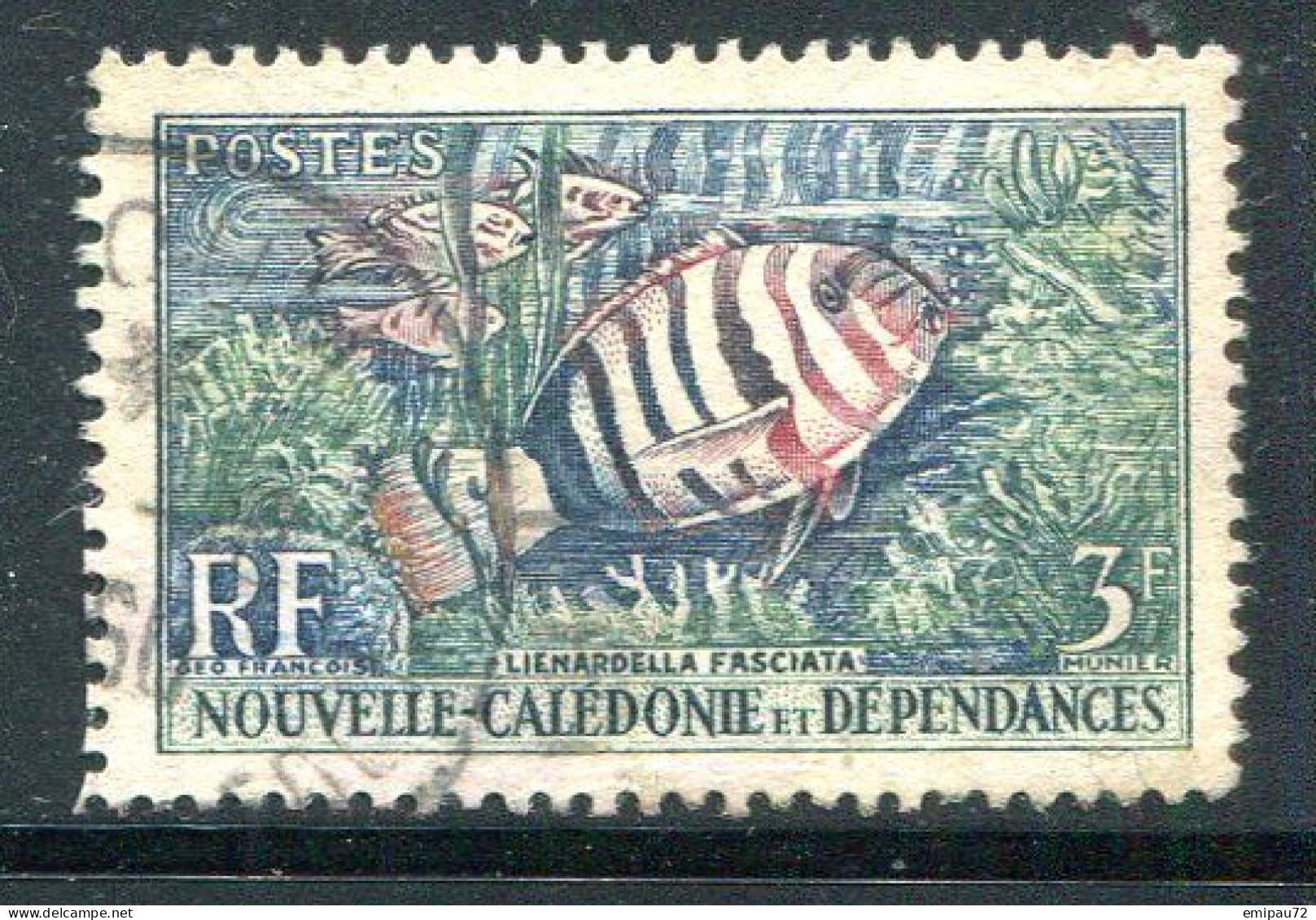 NOUVELLE CALEDONIE- Y&T N°292- Oblitéré (poissons) - Gebruikt