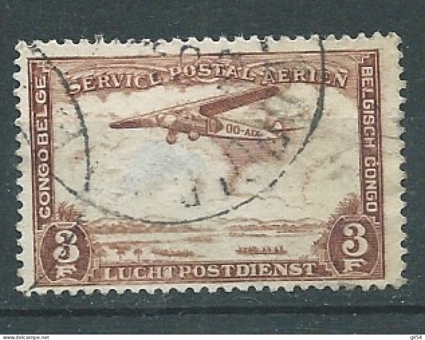 Congo Belge - Aérien   Yvert N° 10 Oblitéré -    Pa 25715 - Oblitérés