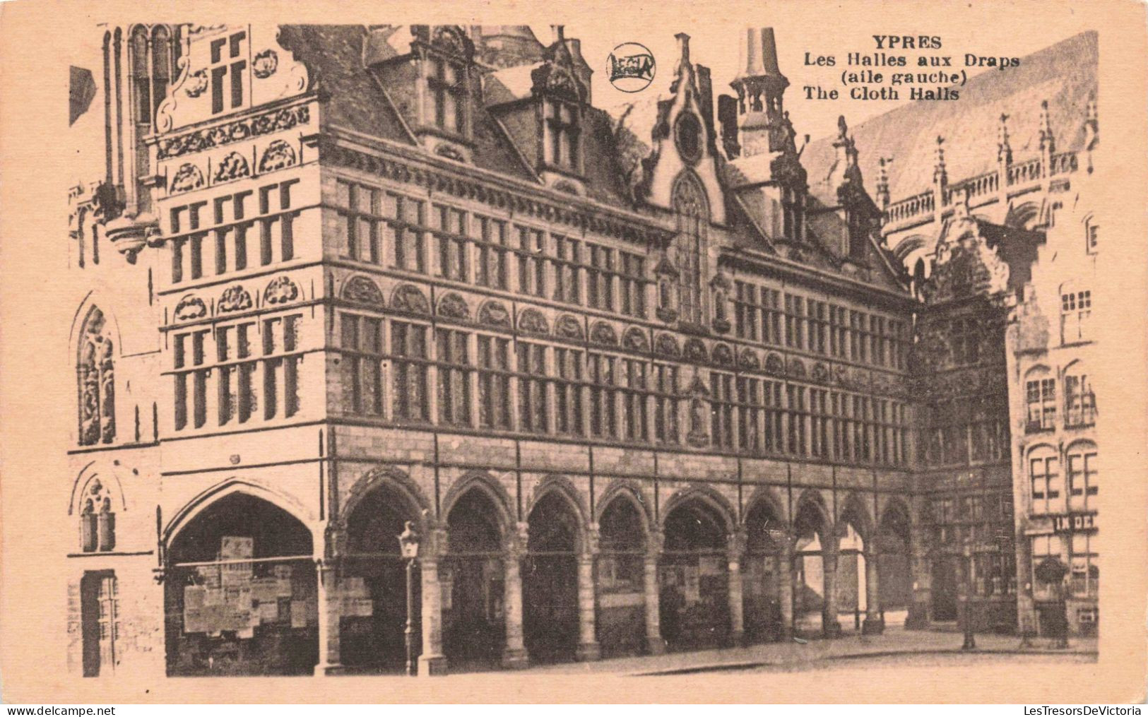 BELGIQUE - Ypres - Les Halles Aux Draps (aile Gauche) -  Carte Postale Ancienne - Ieper