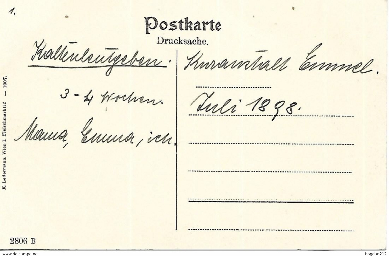 1907 - KALTENLEUTGEBEN ,  Gute Zustand, 2 Scan - Mödling