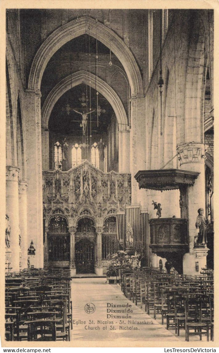 BELGIQUE - Dixmude - Eglise St Nicolas - Carte Postale Ancienne - Diksmuide