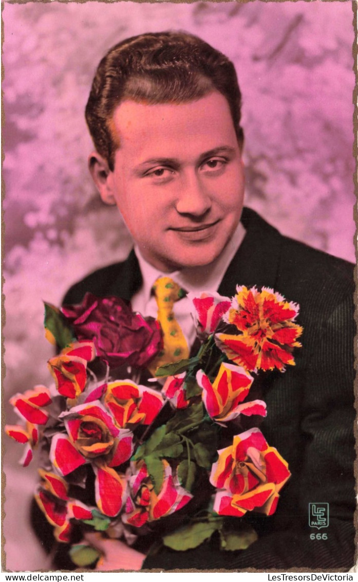 PHOTOGRAPHIE - Homme - Portrait - Colorisé - Carte Postale Ancienne - Fotografie