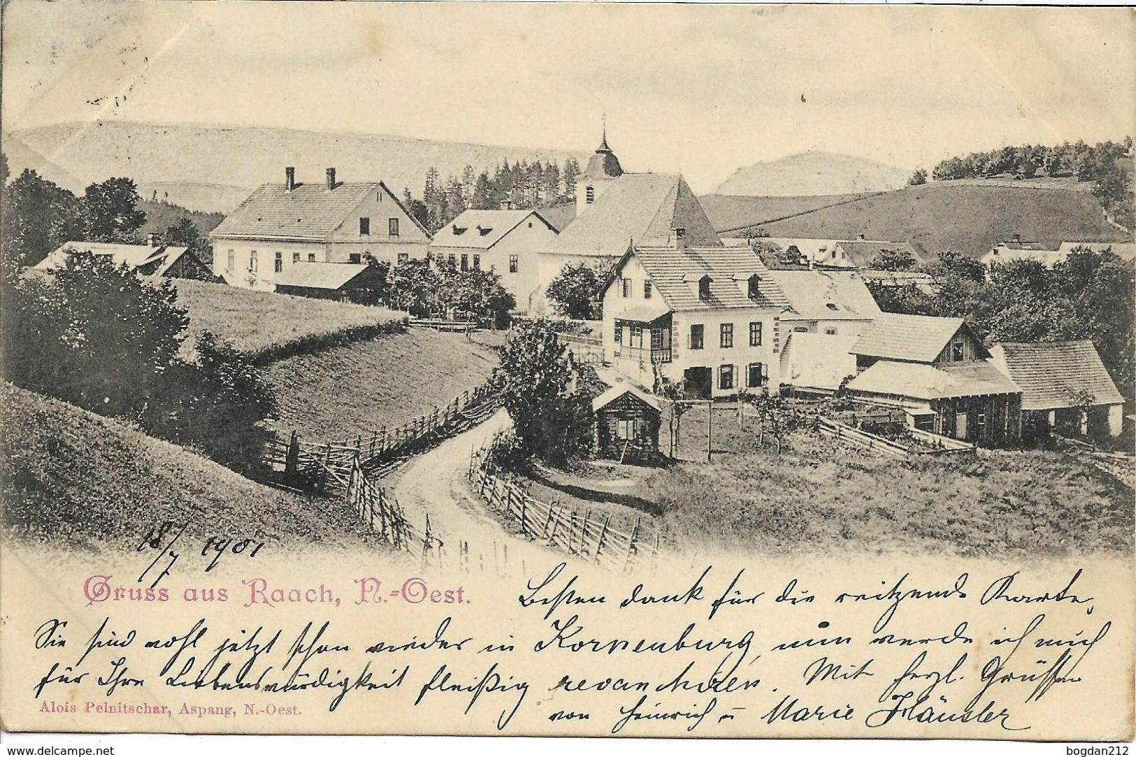 1901 - Raach Am Hochgebirge , Gute Zustand, 2 Scan - Neunkirchen
