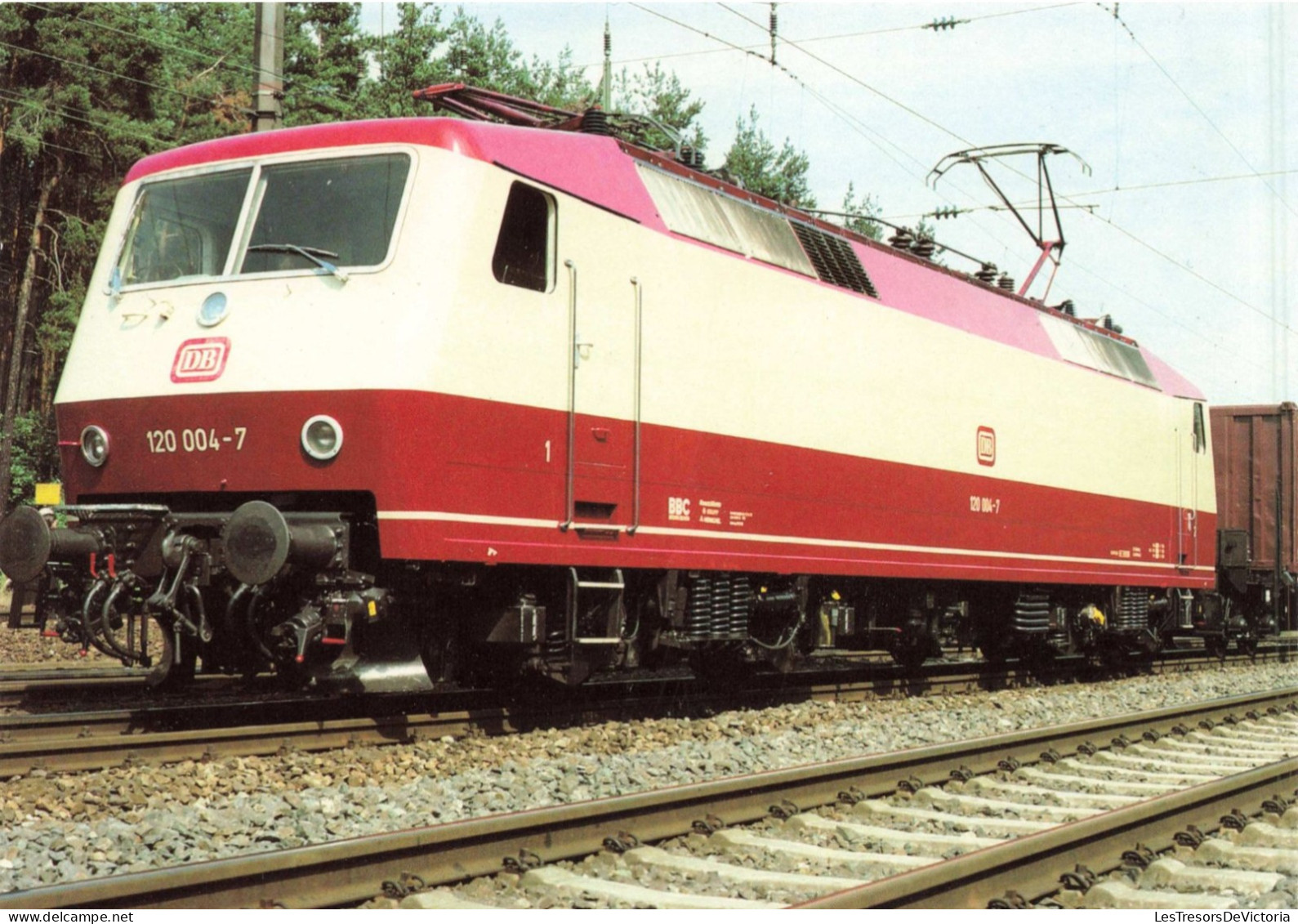 TRANSPORT - Elektrische Hochleistungslokomotive 120 004 Der DB - Carte Postale - Eisenbahnen