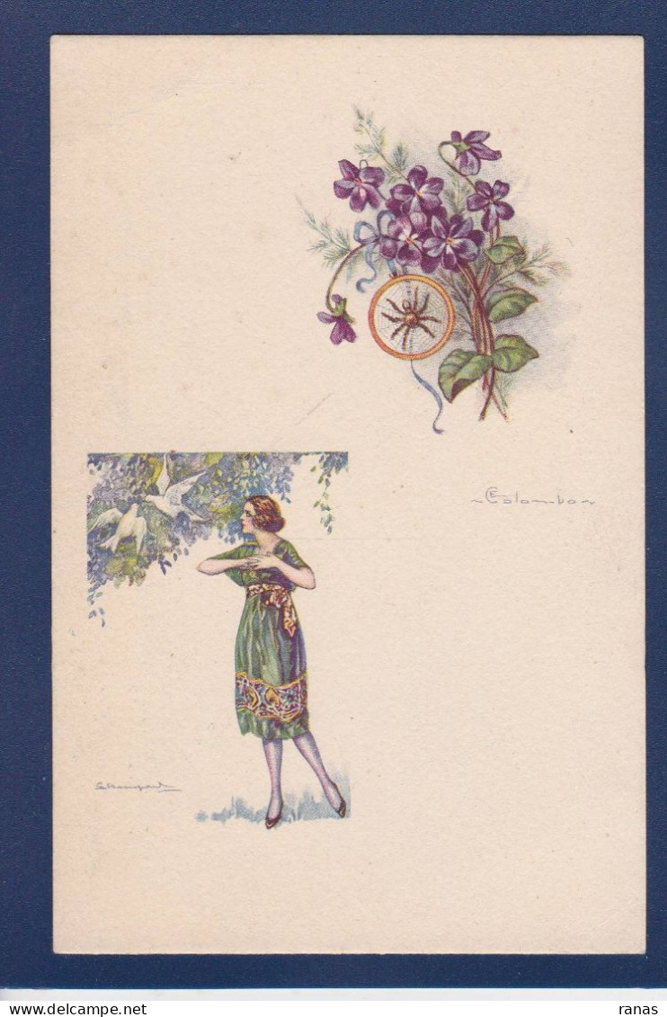 CPA Bompard Et Colombo Illustrateur Italien Femme Woman écrite 686-2 - Bompard, S.