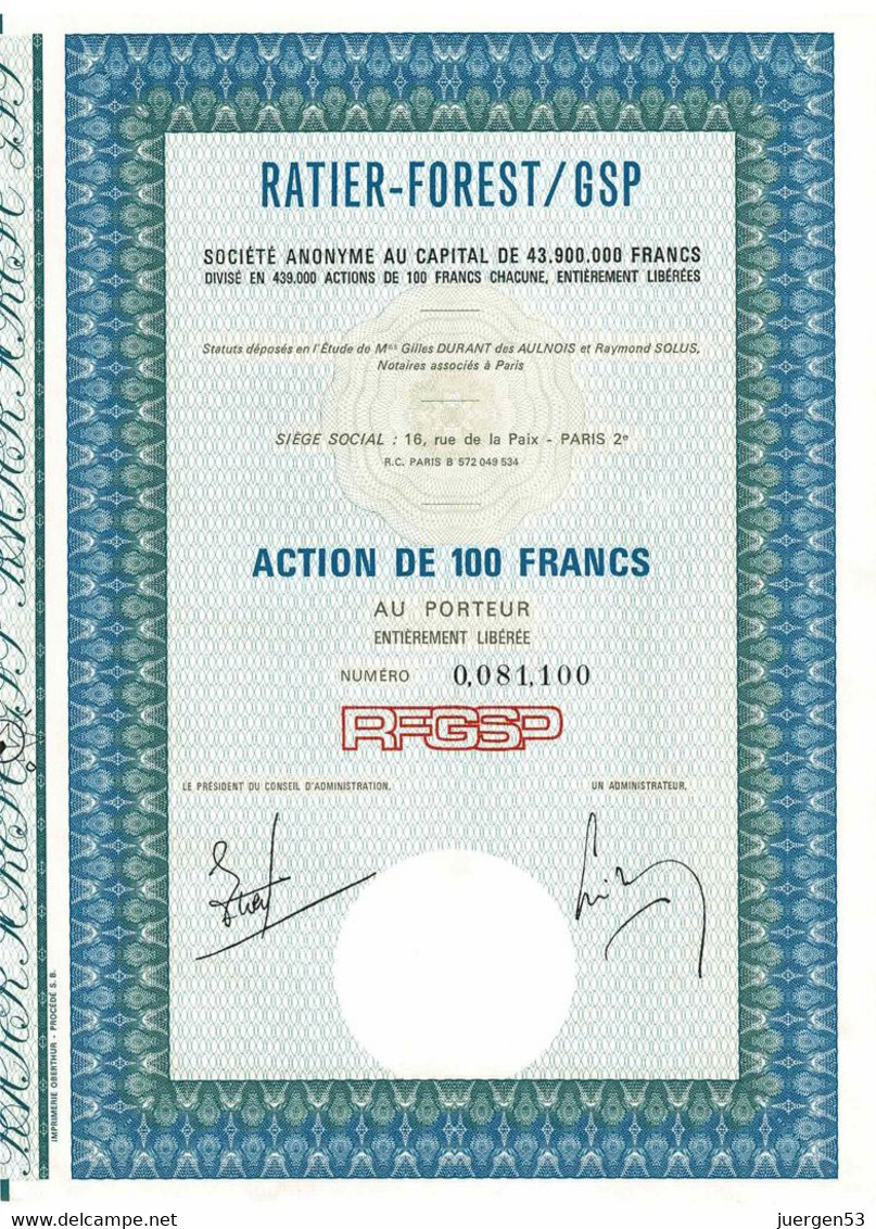 Aviation: RATIER-FOREST / GSP S. A. - Aviation