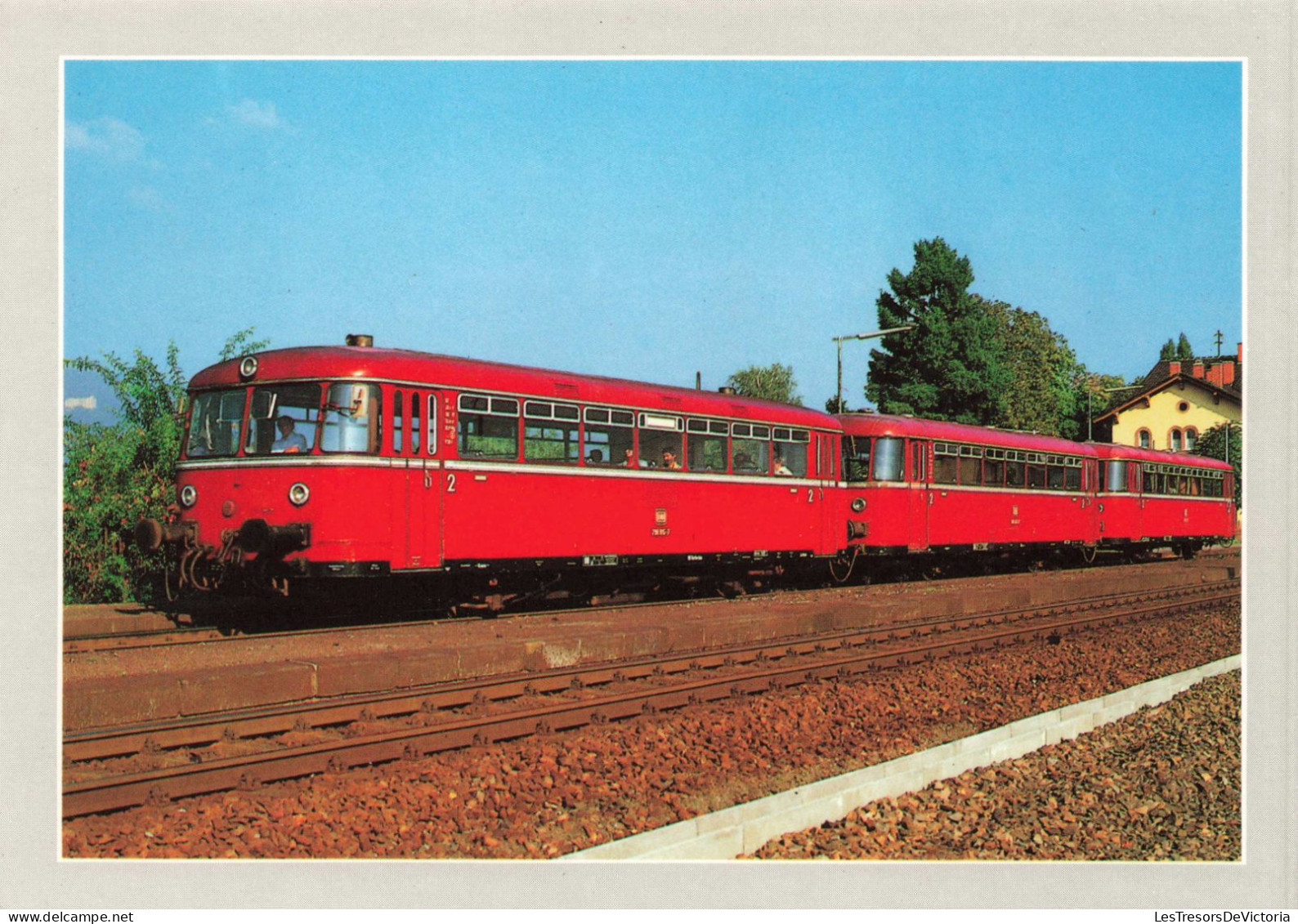 TRANSPORT - Schienenbusgarnitur 798 815 - Carte Postale - Eisenbahnen