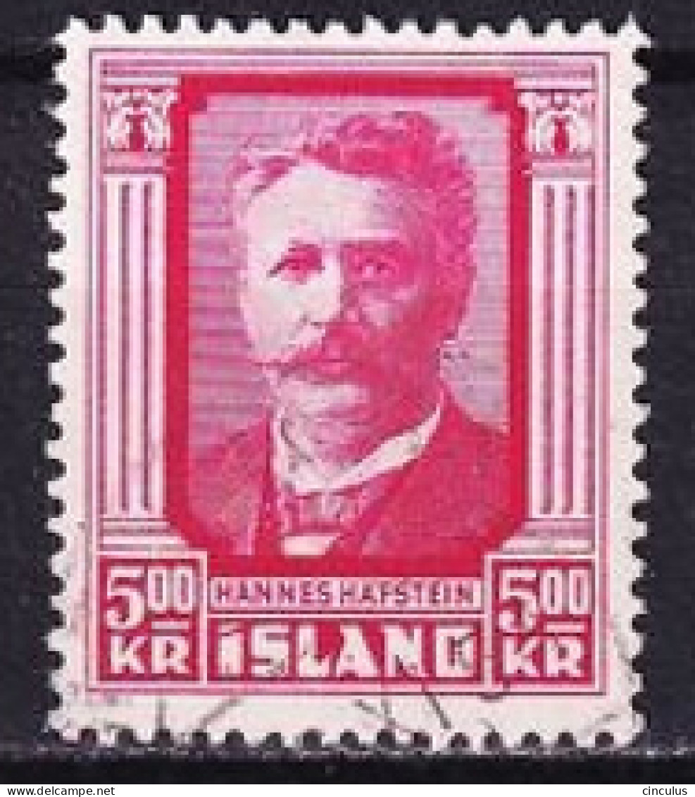1954. Iceland. Hannes Hafstein. 5 Kr. Used. Mi. Nr. 295 - Oblitérés