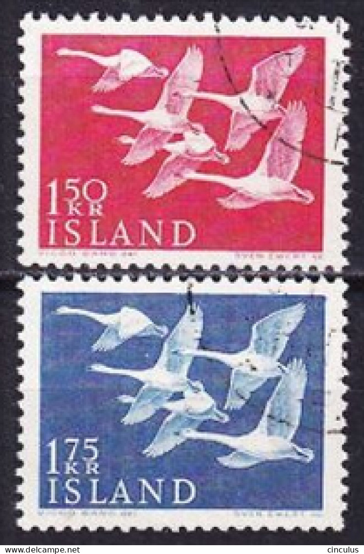 1956. Iceland. Norden 1956 - Swans. Used. Mi. Nr. 312-13 - Gebruikt
