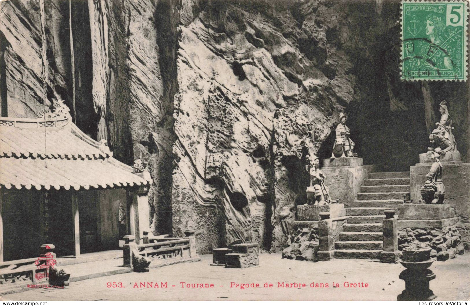 VIETNAM - Annam - Tourane - Pagode De Marbre Dans La Grotte - Carte Postale Ancienne - Vietnam