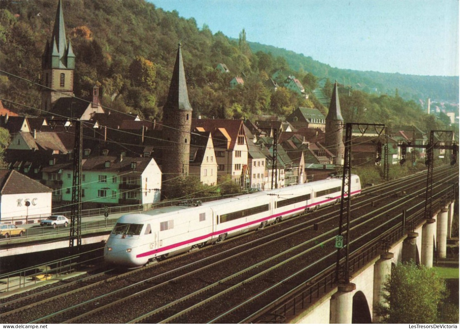 TRANSPORT - Schnellst Triebwagenzug ICE - Carte Postale - Treinen