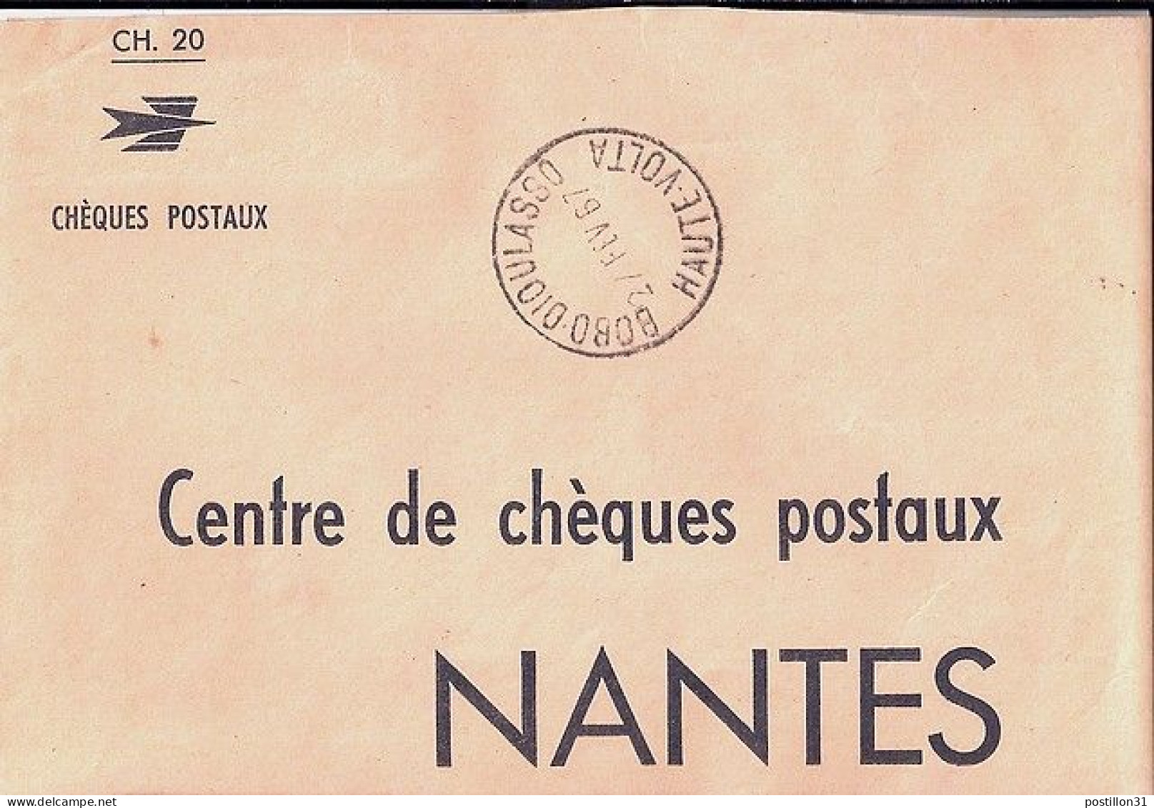 Hte VOLTA N° OBL. MANUELLE S/L. DE BOBO DIOULASSO/30.9.66 POUR LA FRANCE - Lettres & Documents