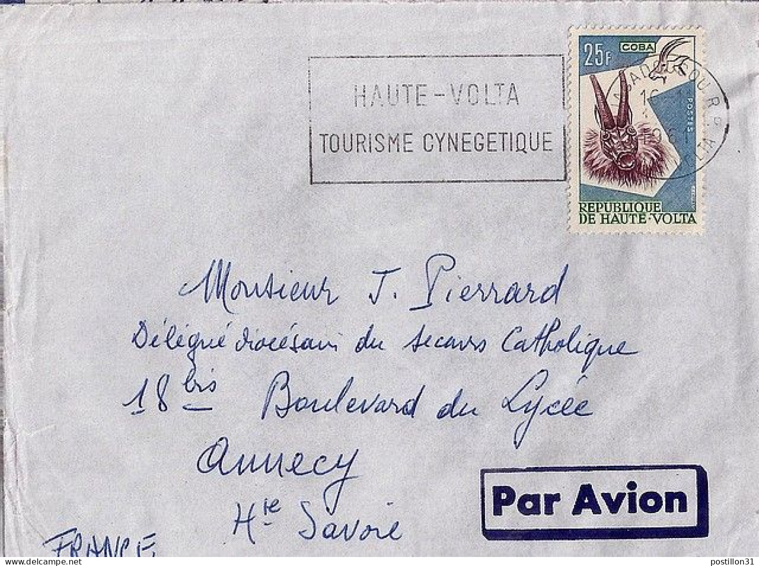 Hte VOLTA N° 83 S/L. DE OUAGADOUGOU/1961 POUR LA FRANCE - Lettres & Documents