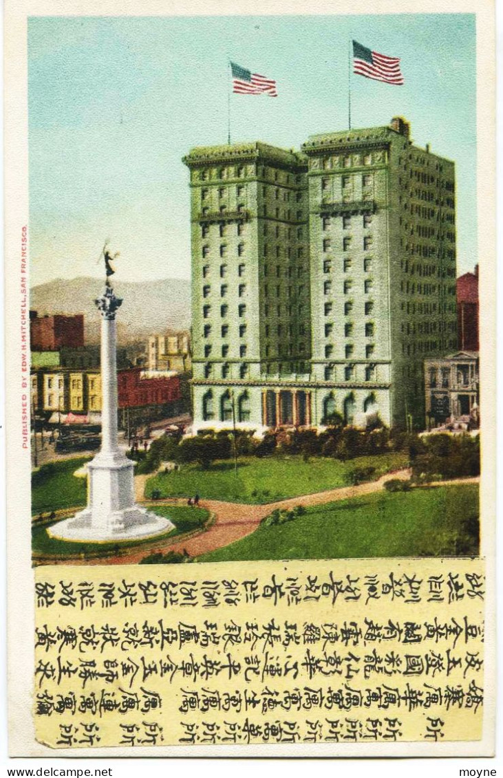 11197  - Californie - Hotel St FRANCIS - San Francisco - Union Square - Manager Allan POLLOK - Env.1904 Légende CHINOISE - San Francisco