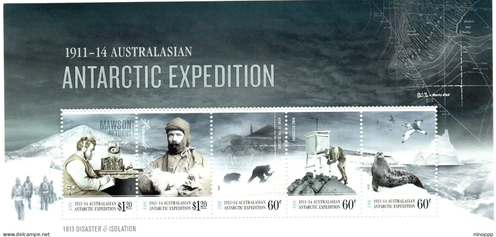 Australian Antarctic Territory ASC 212 MS  Expedition Part II Disaster And Isolation Ms ,mint Never Hinged - Used Stamps