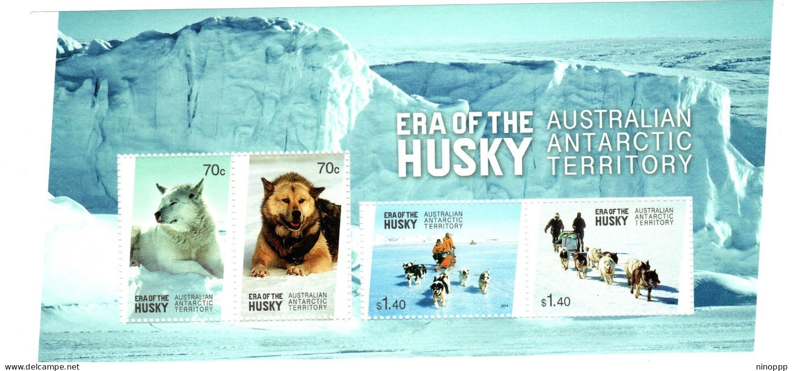 Australian Antarctic Territory ASC 221 MS  2014 Era Of The Husky Minisheet ,mint Never Hinged - Usati