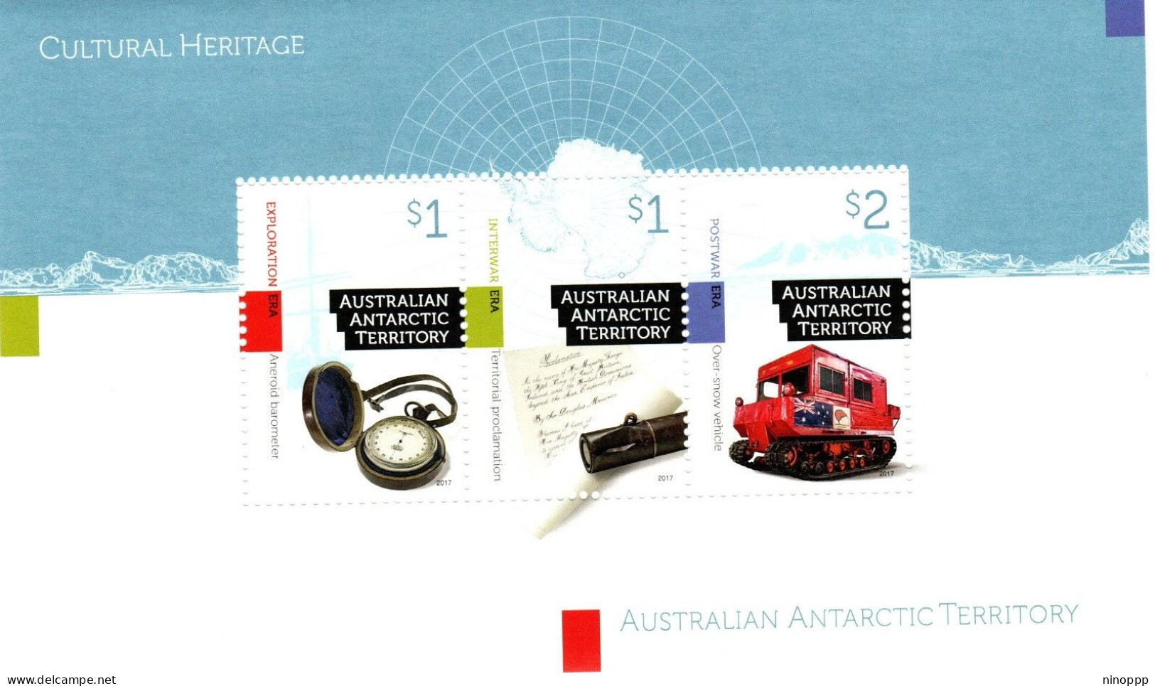 Australian Antarctic Territory ASC 245 MS  2017 Cultural Heritage Minisheet ,mint Never Hinged - Oblitérés