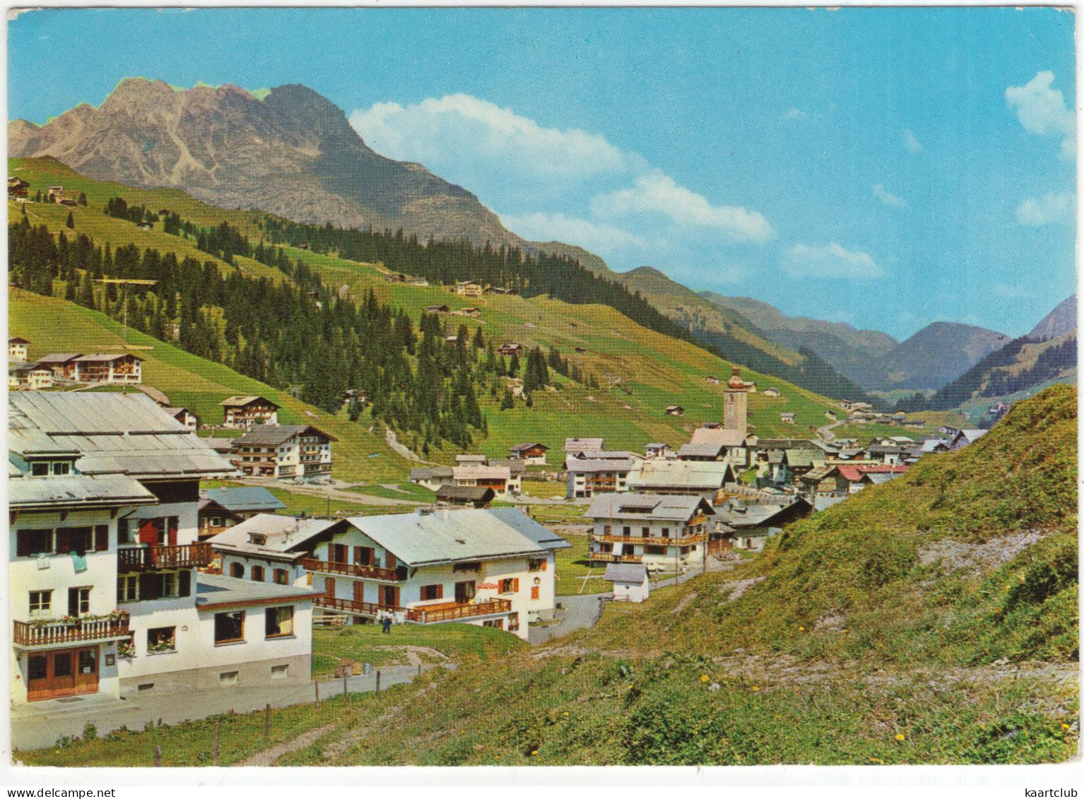 Lech Am Arlberg, 1447 M - Blick Gegen Oberlech Mit Karhorn, 2416 M - (Österreich/Austria) - Lech