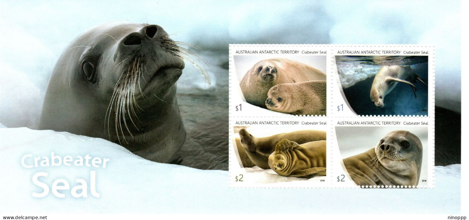 Australian Antarctic Territory ASC 249 MS  2018 Crabeater Seal, Minisheet ,mint Never Hinged - Gebruikt