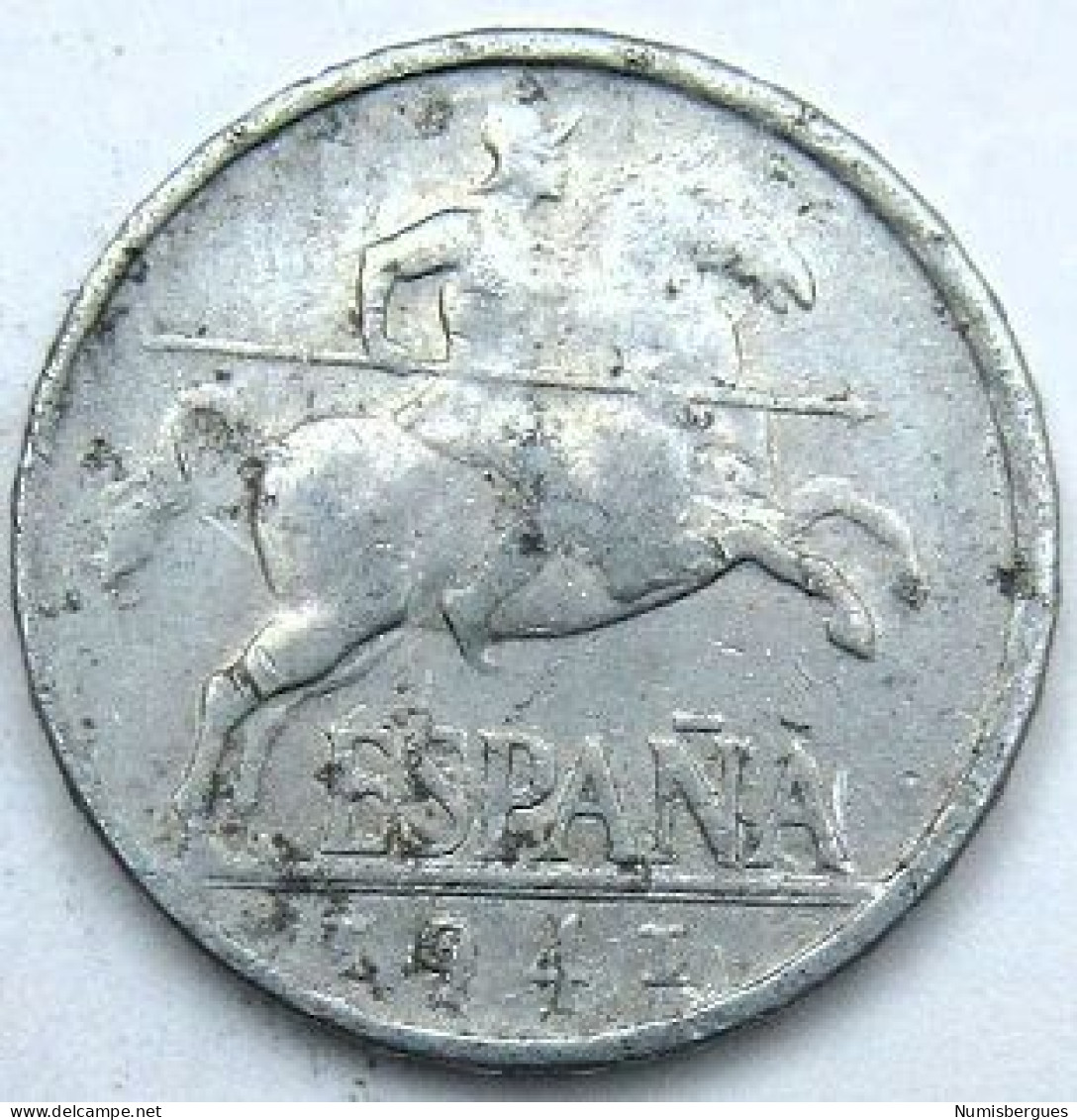 Pièce De Monnaie 5 Centimos 1941 - 5 Centiemen
