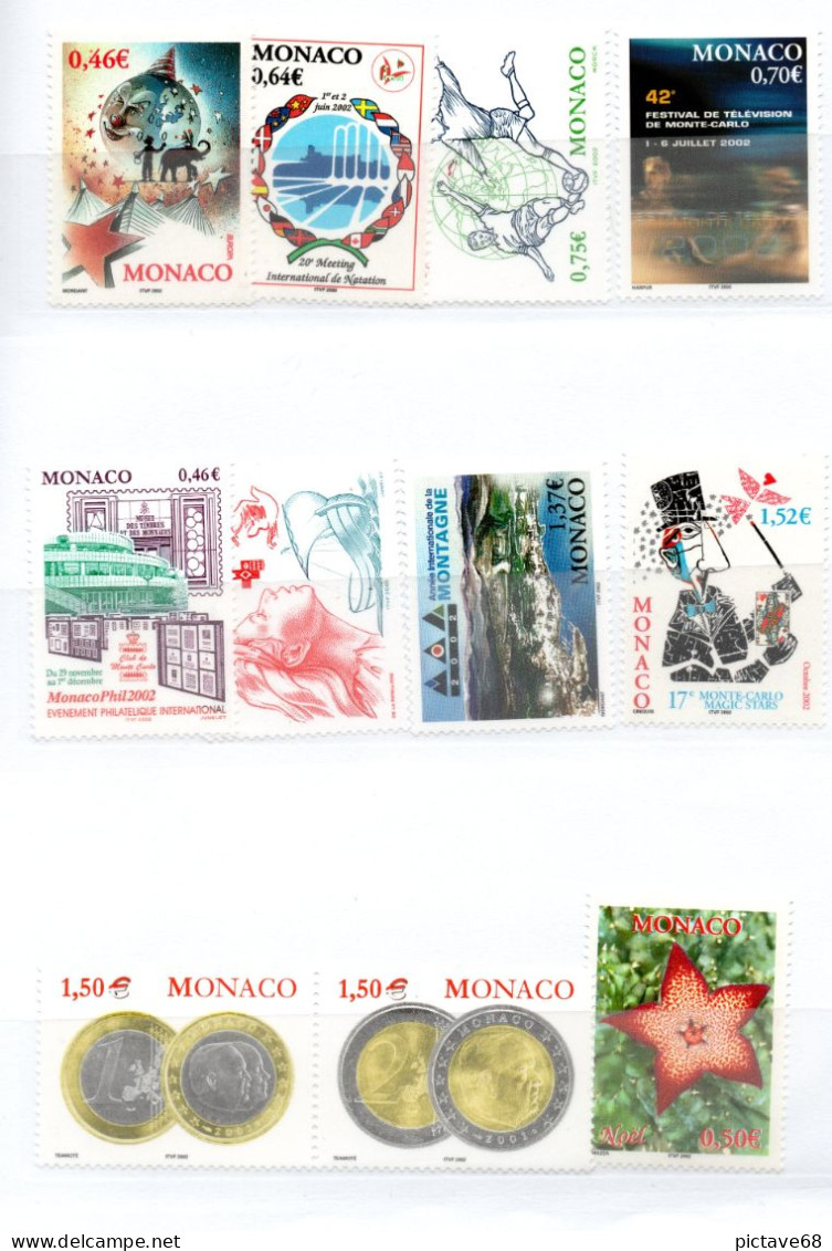 MONACO / BEAU LOT DE TIMBRES DANS CARNET A CHOIX NEUFS ET QUELQUES OBLITERES - Collections, Lots & Séries