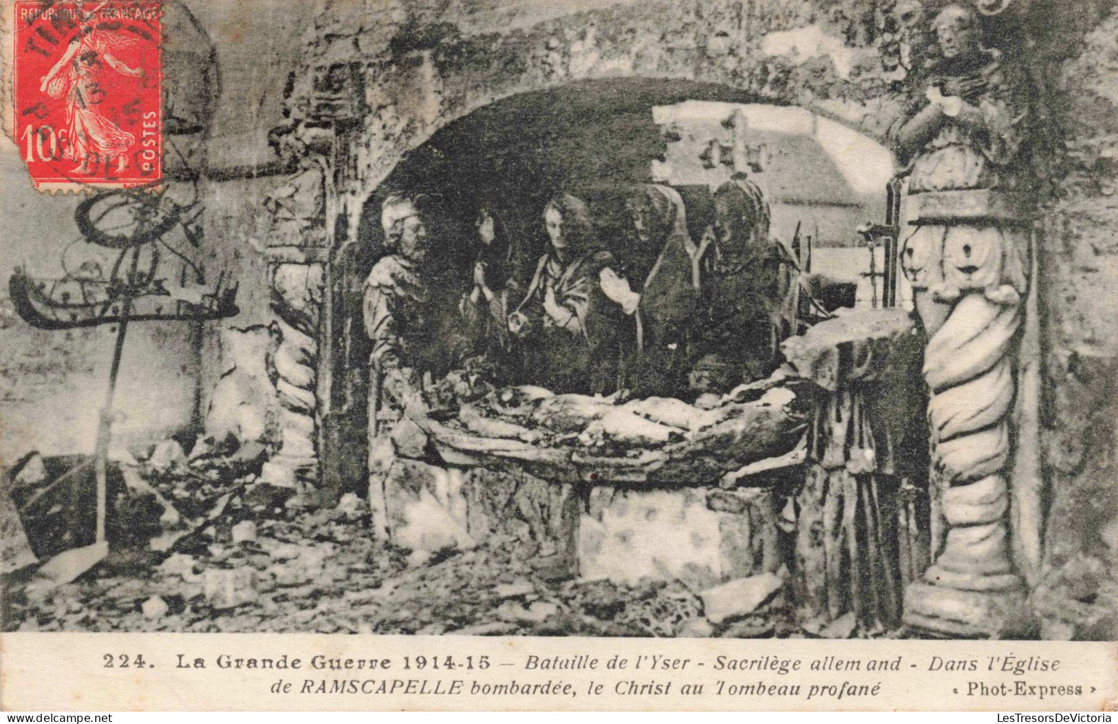 EVÉNEMENTS - Yser - La Grande Guerre - Bataille De L'Yser - Sacrilège Allemand - Carte Postale Ancienne - Demonstrationen