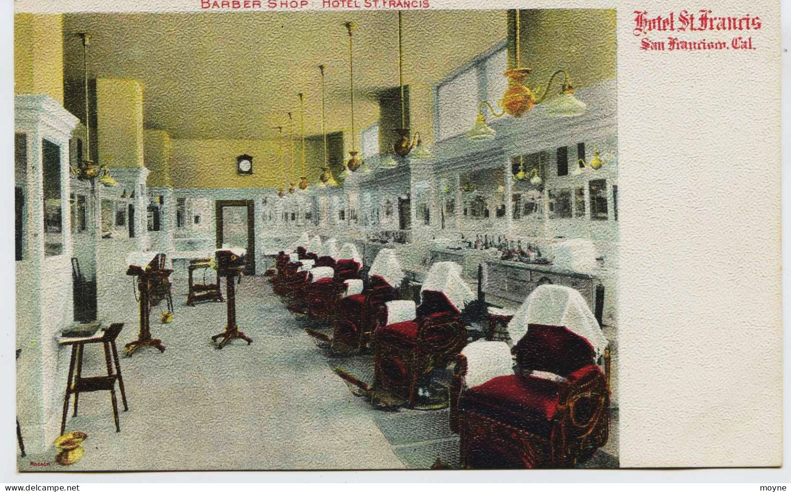 11199 - Californie -  Hotel St FRANCIS - BARBER SHOP  -  San Francisco - - Union Square -.1904  Disparu - San Francisco