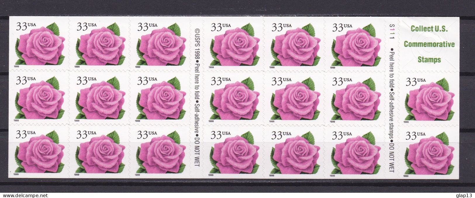 ETATS-UNIS 1998 CARNET N°C2931 NEUF** ROSES - 1981-...