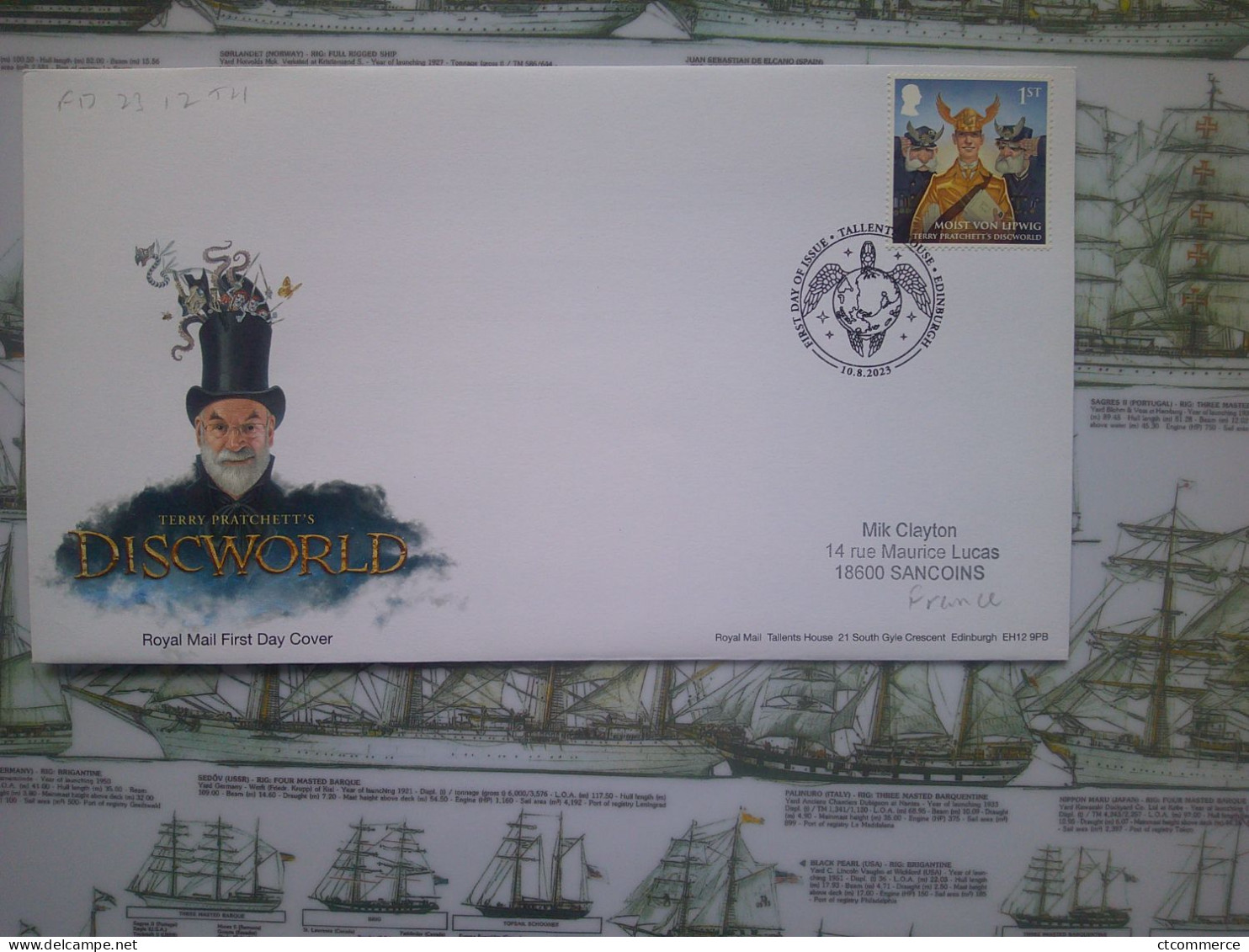 2023 FDC Terry Pratchett's Disc World, Moist Von Lipwig - 2011-2020 Decimal Issues