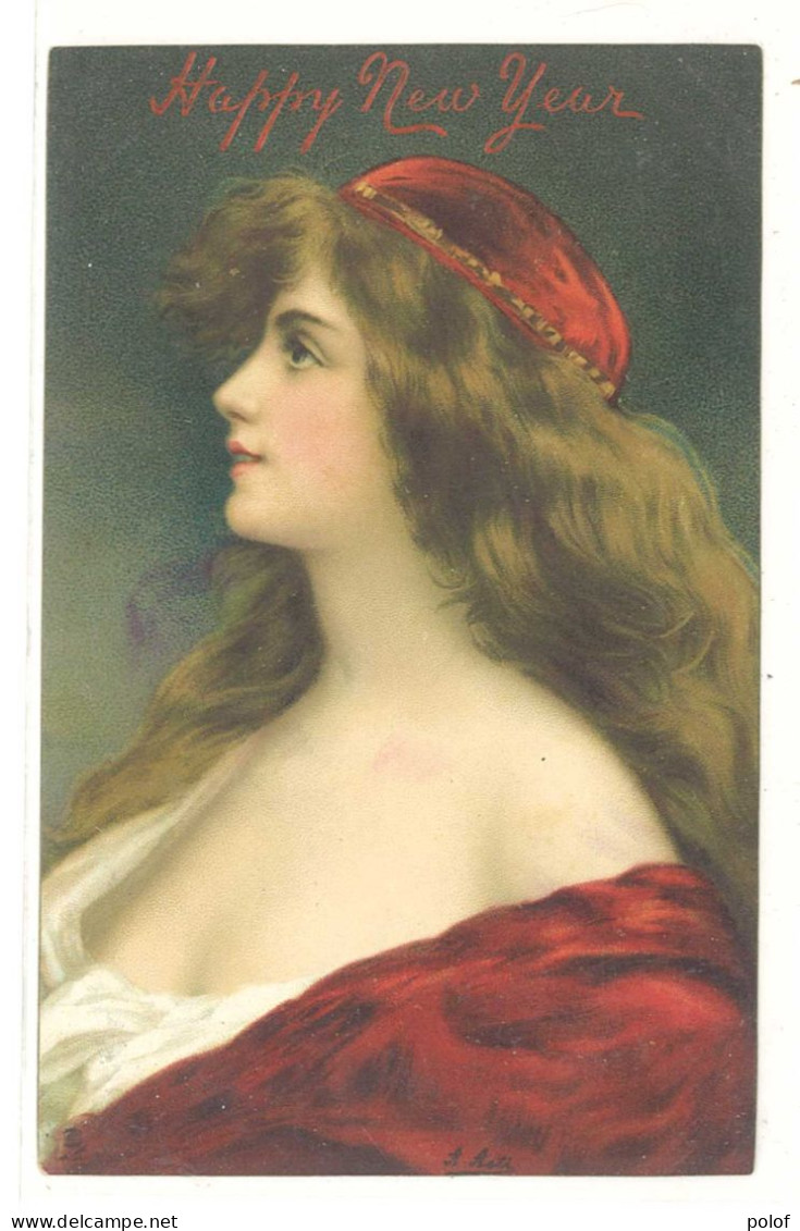 ASTI  - Portrait De Femme - Carton Rigide - (12) - Asti