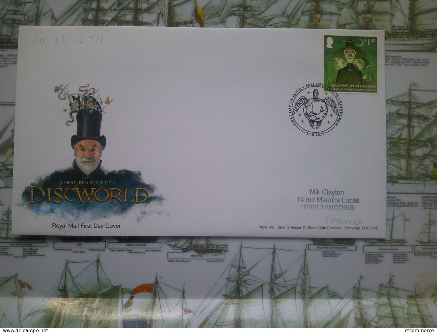 2023 FDC Terry Pratchett's Disc World, Moist Von Lipwig - 2011-2020 Ediciones Decimales