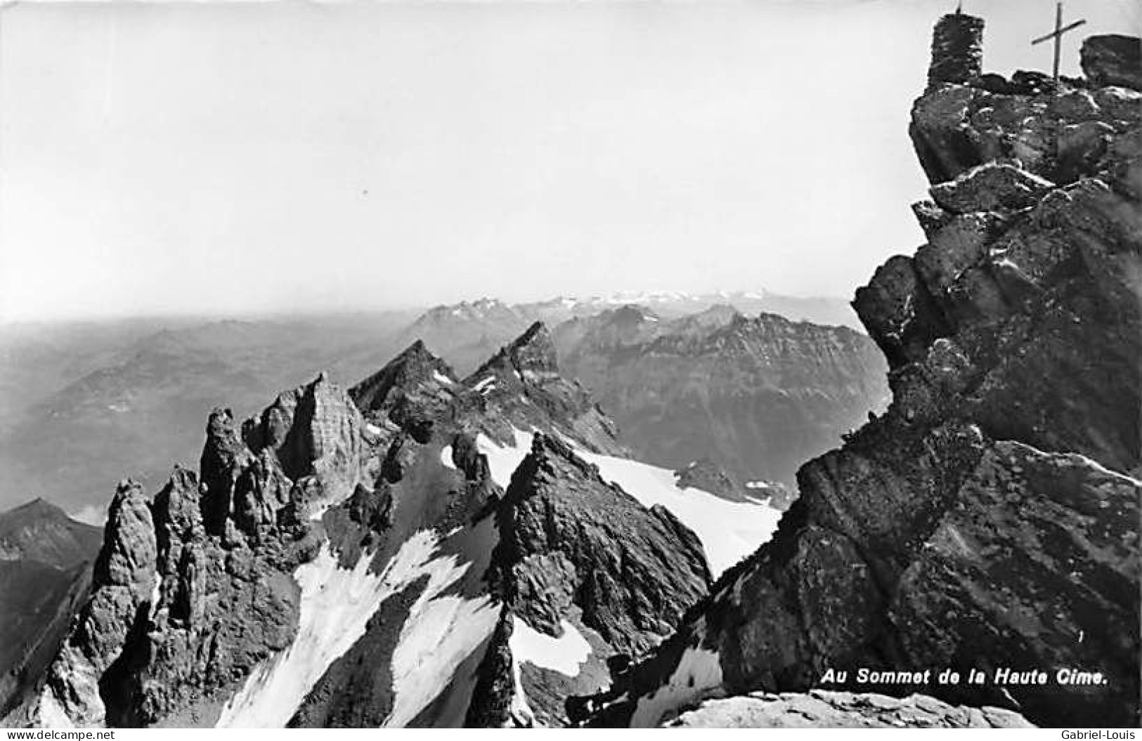 Au Sommet De La Haute Cime Massif Des Dents Du Midi Glacier De Plan Névé Vus De La Hautes Cime Monthey, Saint-Maurice - Monthey