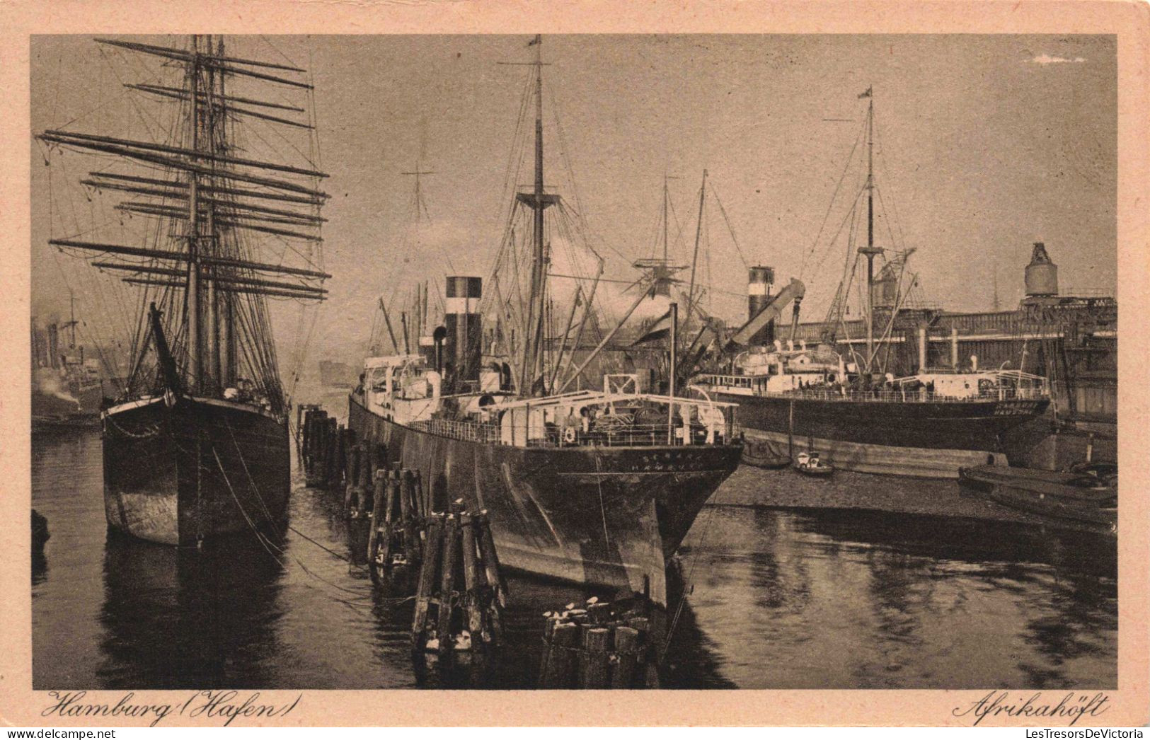 TRANSPORT - Bateaux - Hamburg Hafen - Carte Postale Ancienne - Commercio