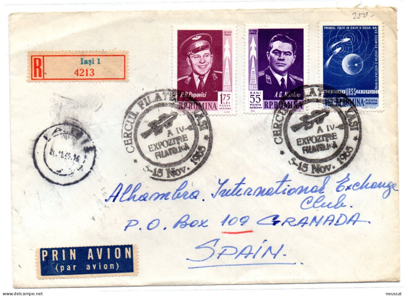 Carta Certificada De 1965 Rumania - Covers & Documents