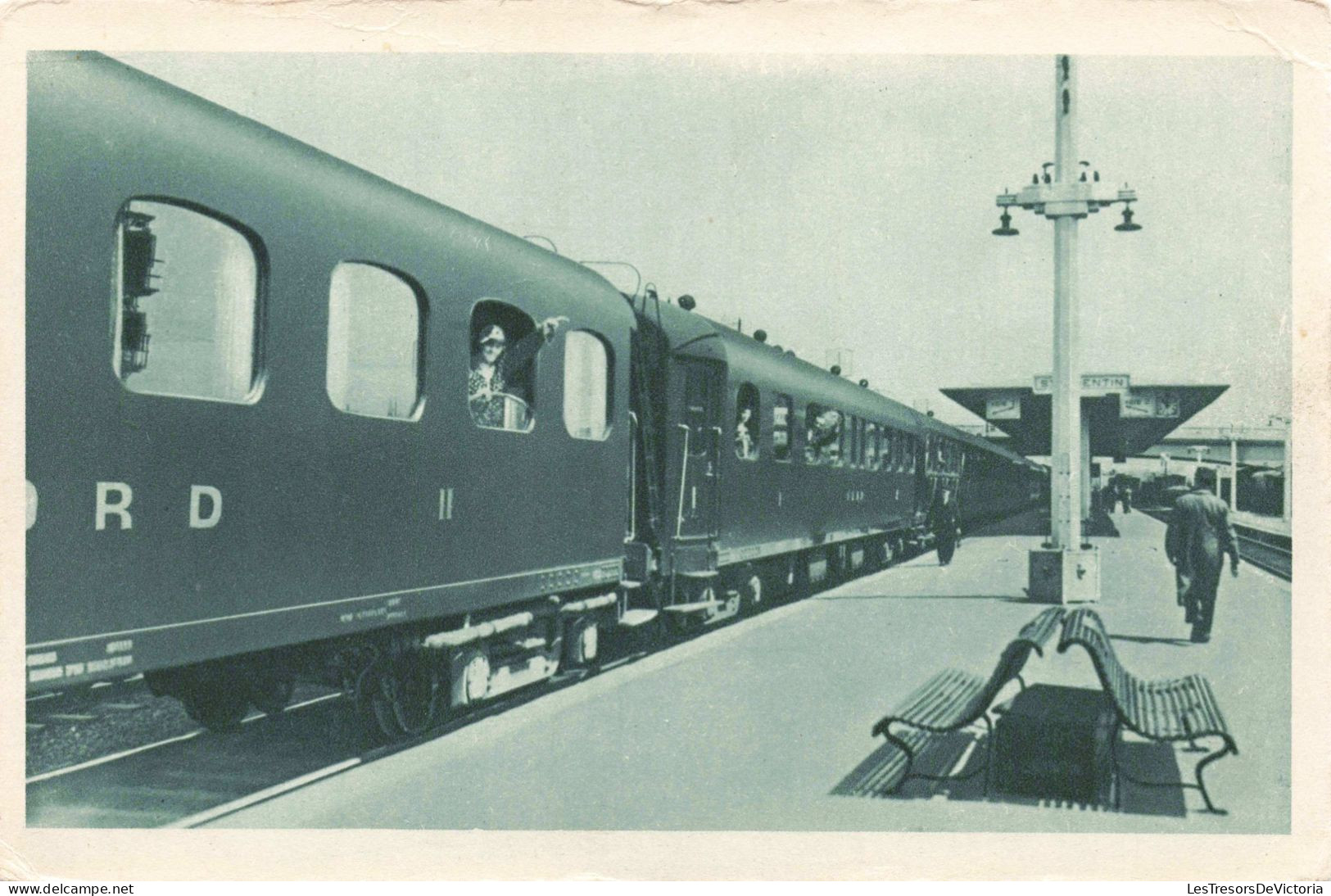 TRANSPORT - Le Chemin De Fer Du Nord - Départ De Saint Quentin (Paris Saint Quentin) - Carte Postale Ancienne - Eisenbahnen