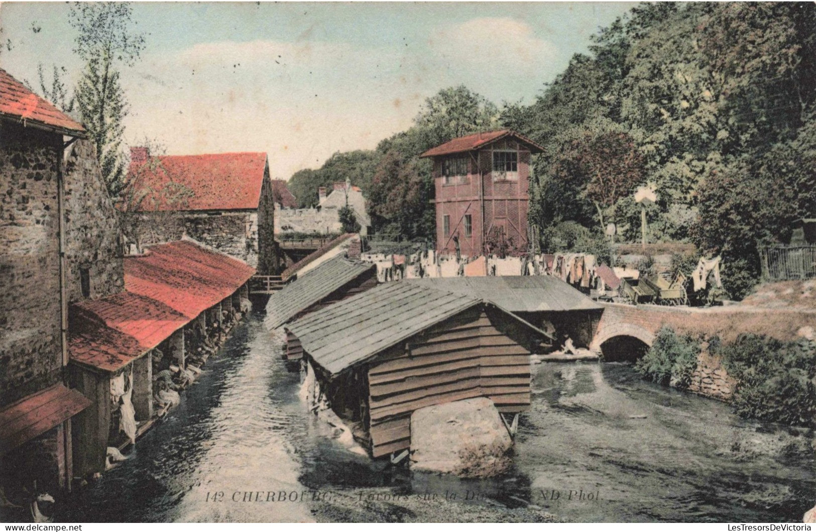 FRANCE - Cherbourg - Lavoir Sur La Divette - Colorisé - Carte Postale Ancienne - Cherbourg