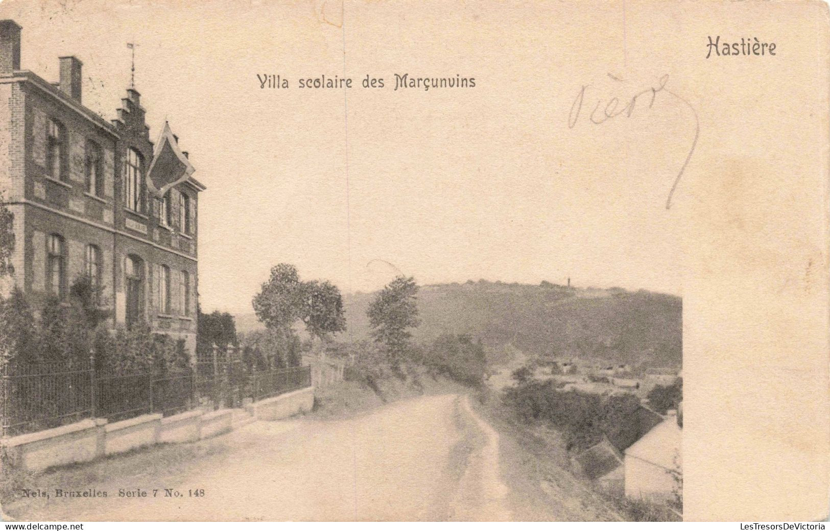 BELGIQUE - Namur - Hastière - Villa Scolaire Des Marçunvins - Carte Postale Ancienne - Hastière