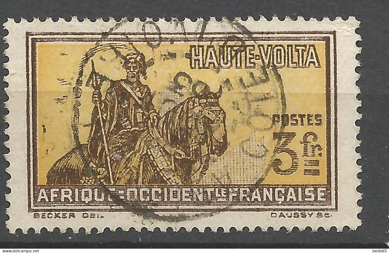 HAUTE-VOLTA N° 62 CACHET ABIDJAN COTE D'IVOIRE / Used - Oblitérés