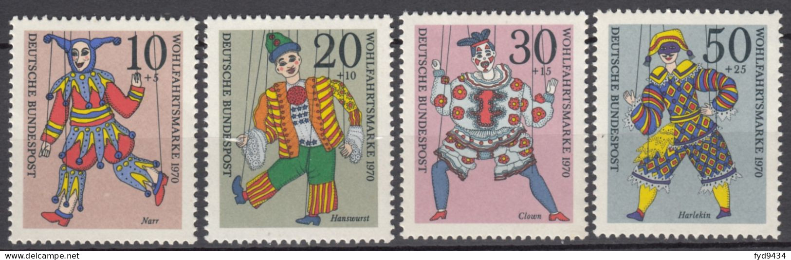 Du N° 501 Au N° 504 D'Allemagne ( République Fédérale ) - X X - ( E 662 ) - Marionetas