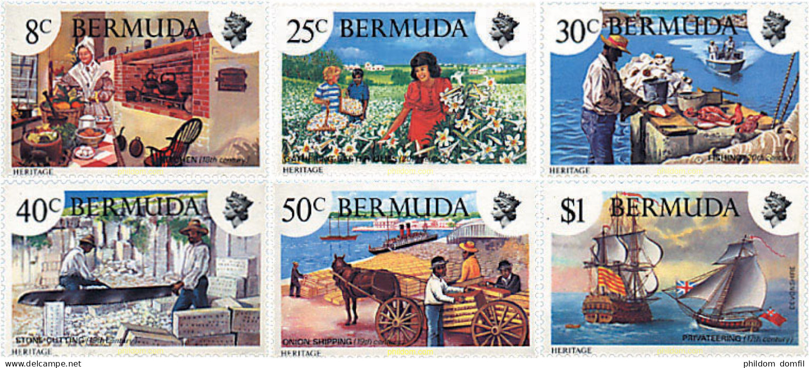 98683 MNH BERMUDAS 1981 ILUSTRACIONES DEL PASADO Y DEL PRESENTE - Bermuda