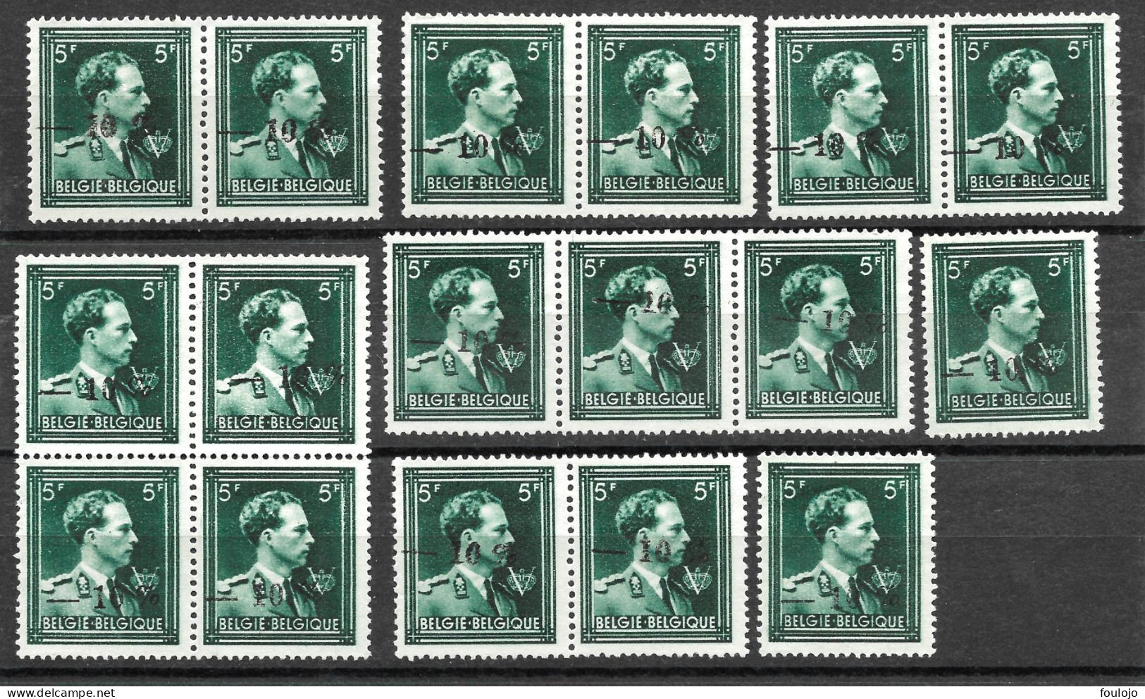 724P (17x) Les Timbres Ont été Lavés (lot 558) - 1946 -10%