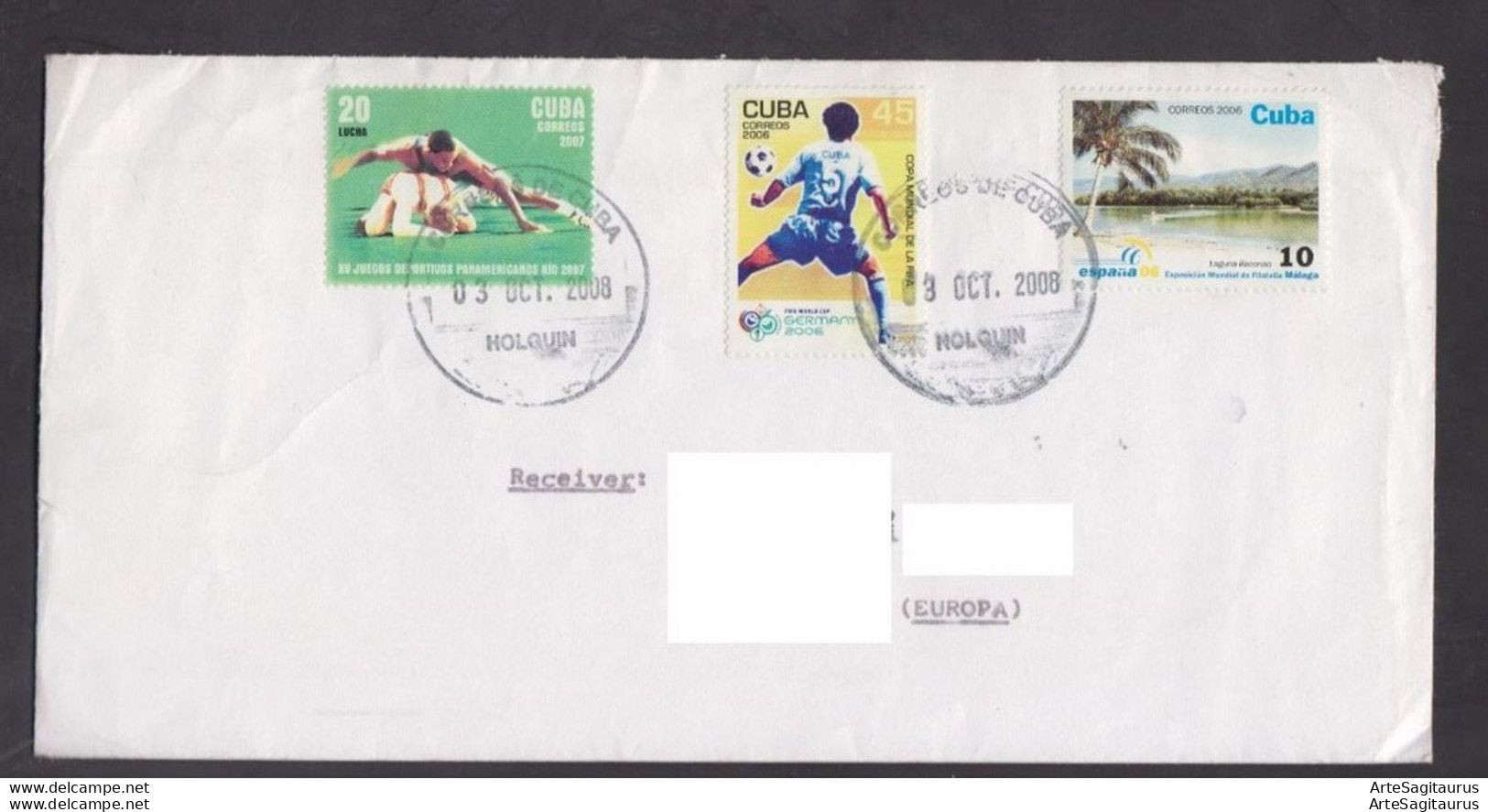 CUBA, COVER, Wrestling, Football, Republic Of Macedonia  (008) - Lettres & Documents